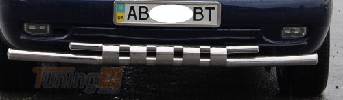 ST-Line Дуга с зубами защита переднего бампера ус на VOLKSWAGEN T4 1990-2003 (F3-12) - Картинка 1