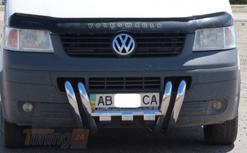 ST-Line Дуга переднего бампера рога на VOLKSWAGEN T5 2010-2015 (F3-03) - Картинка 4