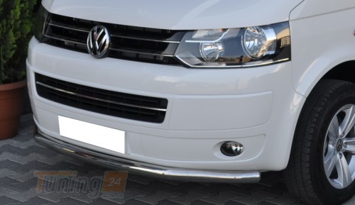 ST-Line Дуга одинарная защита переднего бампера ус на VOLKSWAGEN T5 2010-2015 (F3-05) - Картинка 4