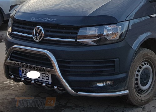 ST-Line Кенгурятник защита переднего бампера на VOLKSWAGEN T6 2015+ (F1-28) - Картинка 2