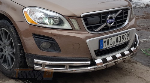 ST-Line Дуга переднего бампера ус на VOLVO XC60 2008-2013 (F3-40) - Картинка 3