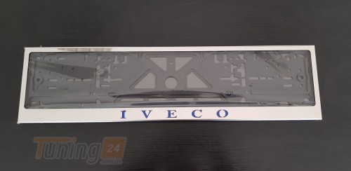GIB Рамка номерного знака c надписью Рамка под номер с логотипом на Iveco DAILY 2011-2014  - Картинка 2