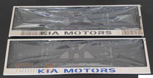 GIB Рамка номерного знака c надписью Рамка под номер с логотипом на Kia CEED 2 Hatchback 2012-2015 - Картинка 1