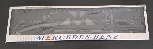 GIB Рамка номерного знака c надписью Рамка под номер с логотипом на Mercedes-benz A W177 2018+ - Картинка 1