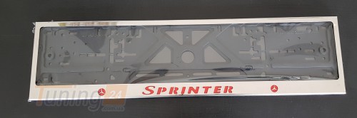 GIB Рамка номерного знака c надписью Sprinter Рамка под номер с логотипом Спринтер на Mercedes-benz SPRINTER W901-905 1995-2006 - Картинка 2