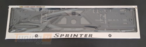 GIB Рамка номерного знака c надписью Sprinter Рамка под номер с логотипом Спринтер на Mercedes-benz SPRINTER W901-905 1995-2006 - Картинка 4
