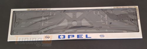GIB Рамка номерного знака c надписью Opel Рамка под номер с логотипом Опель на Opel AGILA 2000-2007 - Картинка 1