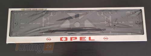 GIB Рамка номерного знака c надписью Opel Рамка под номер с логотипом Опель на Opel AGILA 2000-2007 - Картинка 3
