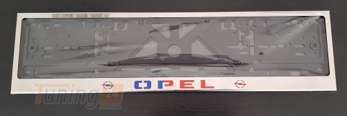 GIB Рамка номерного знака c надписью Opel Рамка под номер с логотипом Опель на Opel AGILA 2000-2007 - Картинка 5