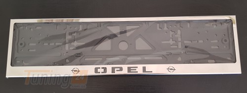 GIB Рамка номерного знака c надписью Opel Рамка под номер с логотипом Опель на Opel CROSSLAND X 2017+ - Картинка 4