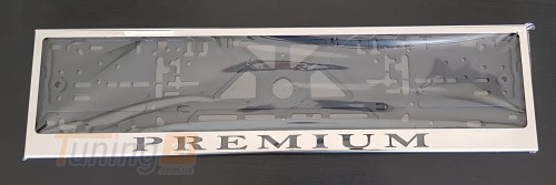 GIB Рамка номерного знака c надписью Premium Рамка под номер с логотипом Премиум на Renault PREMIUM 1996-2006 - Картинка 1