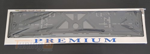 GIB Рамка номерного знака c надписью Premium Рамка под номер с логотипом Премиум на Renault PREMIUM 1996-2006 - Картинка 4
