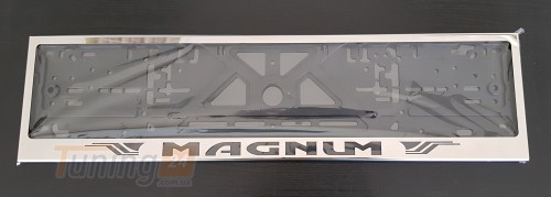 GIB Рамка номерного знака c надписью Magnum Рамка под номер с логотипом Магнум на Renault MAGNUM 2001-2005 - Картинка 1