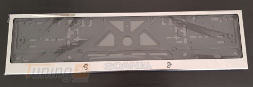 GIB Рамка номерного знака c надписью Scania Рамка под номер с логотипом Скания на Scania OmniLink - Картинка 3