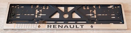GIB Рамка номерного знака c надписью Renault Рамка под номер с логотипом Рено на Renault KADJAR 2015+ - Картинка 1