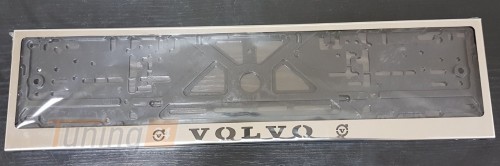 GIB Рамка номерного знака c надписью Volvo Рамка под номер с логотипом Вольво на Volvo 40 (V40) 2012+ - Картинка 1