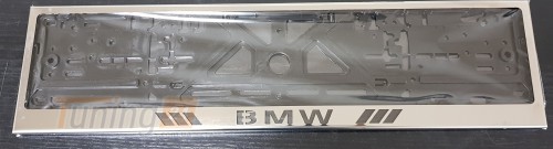 GIB Рамка номерного знака c надписью BMW Рамка под номер с логотипом БМВ на BMW 7 G11/G12 2015+ - Картинка 1