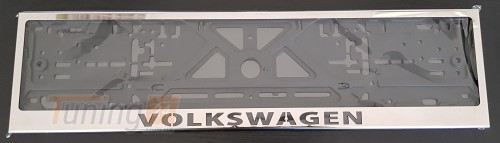 GIB Рамка номерного знака c надписью Volkswagen Рамка под номер с логотипом Фольксваген на Volkswagen ATLAS (TERAMONT) 2017+ - Картинка 5