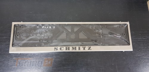 GIB Рамка номерного знака c надписями Schmitz для прицепов фур Рамка под номер с логотипом Schmitz на прицепы и полуприцепы Шмитц - Картинка 2