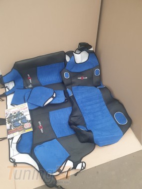 Prestige Синие накидки на передние и задние сидения для Infiniti EX (QX50) (P71A) 2018+ - Картинка 2