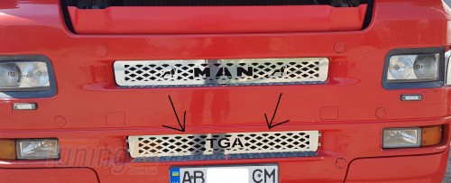 GIB Хром накладка на решетку радиатора для MAN TGA/TGM 2002-2007 - Картинка 1