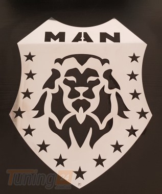 GIB Хром накладка Логотип Универсальный нержавейка на MAN TGA/TGM 2002-2007 (TIR) - Картинка 1