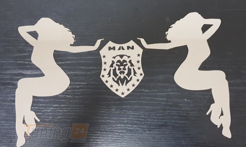 GIB Декоративная накладка логотипы на MAN TGE 2017+ - Картинка 1