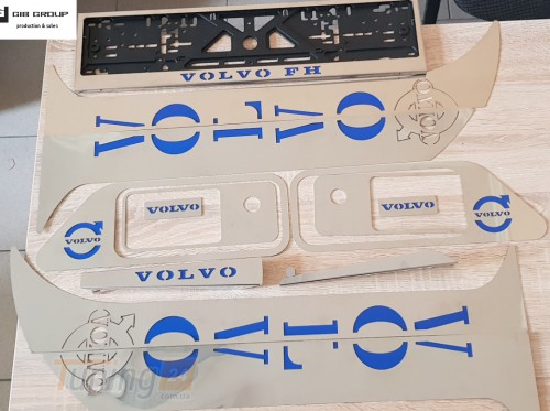 GIB Комплект хром накладок на фуру тир для Volvo FH-EVRO-3 2002+ - Картинка 1
