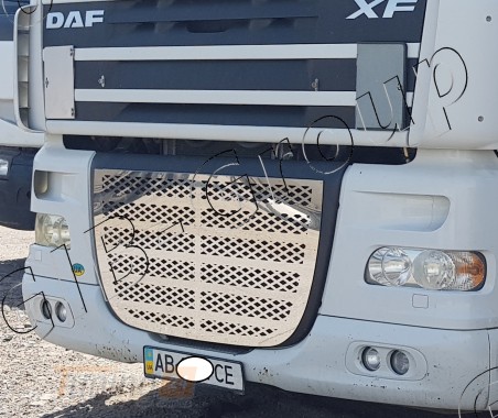 GIB Хром накладка на решетку радиатора для DAF XF95 2002-2006 - Картинка 1