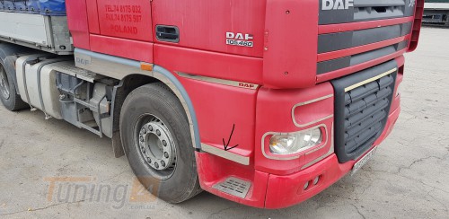 GIB Хром накладки на двери молдинги нижних дверей для DAF XF105 2005-2012 - Картинка 1