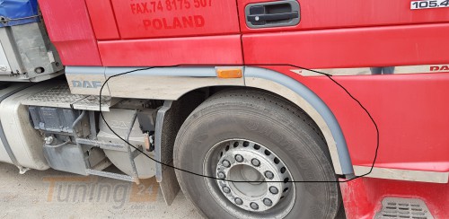 GIB Хром накладки на арки окантовка колесных арок для DAF XF95 2002-2006 - Картинка 1