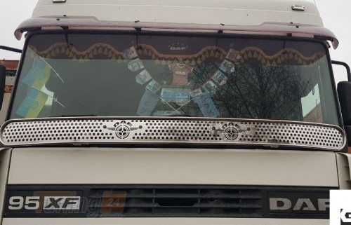 GIB Хром накладка на балкон лобового стекла для DAF XF105 2005-2012 - Картинка 3