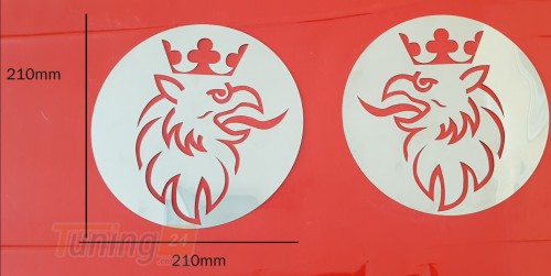 GIB Хром эмблема универсальная декоративная накладка логотипы на Scania P - Картинка 1
