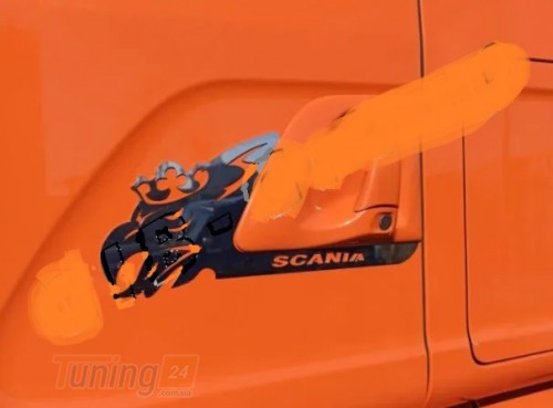 GIB Хром накладки на ручки окантовка дверных ручек для Scania Touring - Картинка 1