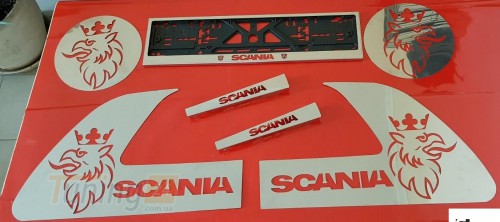 GIB Комплект декоративных хром накладок для Scania Interlink - Картинка 1