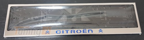 GIB Рамка номерного знака c надписью Citroen Рамка под номер с логотипом на Citroën SPACETOURER (JUMPY) 2016+ - Картинка 4