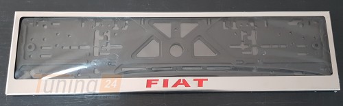 GIB Рамка номерного знака c надписью Fiat Рамка под номер с логотипом на Fiat 500X 2014+ - Картинка 2