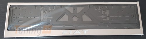 GIB Рамка номерного знака c надписью Fiat Рамка под номер с логотипом на Fiat 500X 2014+ - Картинка 3