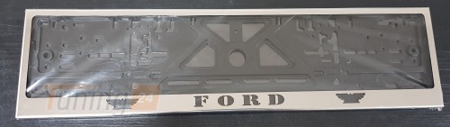 GIB Рамка номерного знака c надписью Ford Рамка под номер с логотипом на Ford EDGE 2010-2014 - Картинка 1