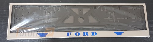 GIB Рамка номерного знака c надписью Ford Рамка под номер с логотипом на Ford ESCORT 1986-1990 - Картинка 2