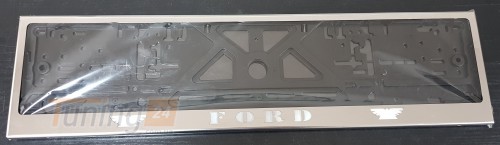 GIB Рамка номерного знака c надписью Ford Рамка под номер с логотипом на Ford ESCORT 1986-1990 - Картинка 3