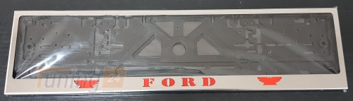GIB Рамка номерного знака c надписью Ford Рамка под номер с логотипом на Ford ESCORT 1986-1990 - Картинка 4