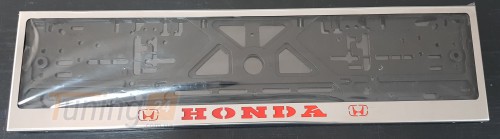 GIB Рамка номерного знака c надписью Honda Рамка под номер с логотипом на Honda ACCORD 10 2018+ - Картинка 3