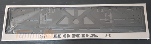 GIB Рамка номерного знака c надписью Honda Рамка под номер с логотипом на Honda CIVIC 9 (HB-5D) 2011-2017 - Картинка 1