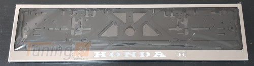 GIB Рамка номерного знака c надписью Honda Рамка под номер с логотипом на Honda PILOT 3 2015+ - Картинка 4