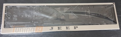 GIB Рамка номерного знака c надписью Jeep Рамка под номер с логотипом на Jeep GRAND CHEROKEE (WJ) 1999-2004 - Картинка 1