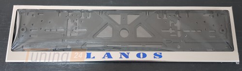 GIB Рамка номерного знака c надписью LANOS Рамка под номер с логотипом на Chevrolet LANOS Hatchback 2005-2009 - Картинка 4