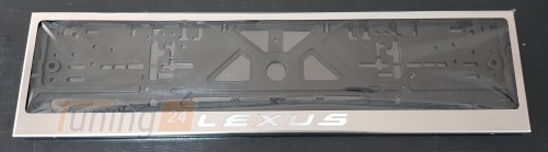 GIB Рамка номерного знака c надписью Lexus Рамка под номер с логотипом на Lexus CT 2010+ - Картинка 2