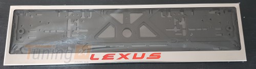 GIB Рамка номерного знака c надписью Lexus Рамка под номер с логотипом на Lexus CT 2010+ - Картинка 4