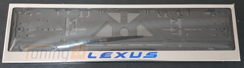 GIB Рамка номерного знака c надписью Lexus Рамка под номер с логотипом на Lexus ES 2019+ - Картинка 3